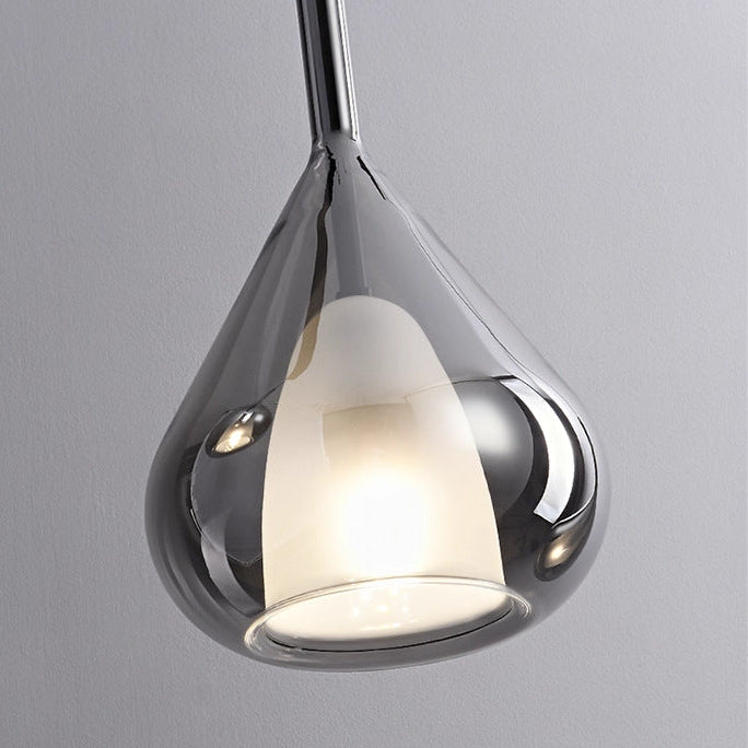 Elegant Glass Pendant Lighting with Adjustable Height & Waterdrop Design for Modern Interiors 1