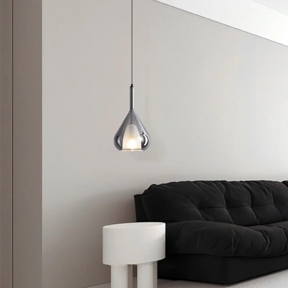 Elegant Glass Pendant Lighting with Adjustable Height & Waterdrop Design for Modern Interiors 4