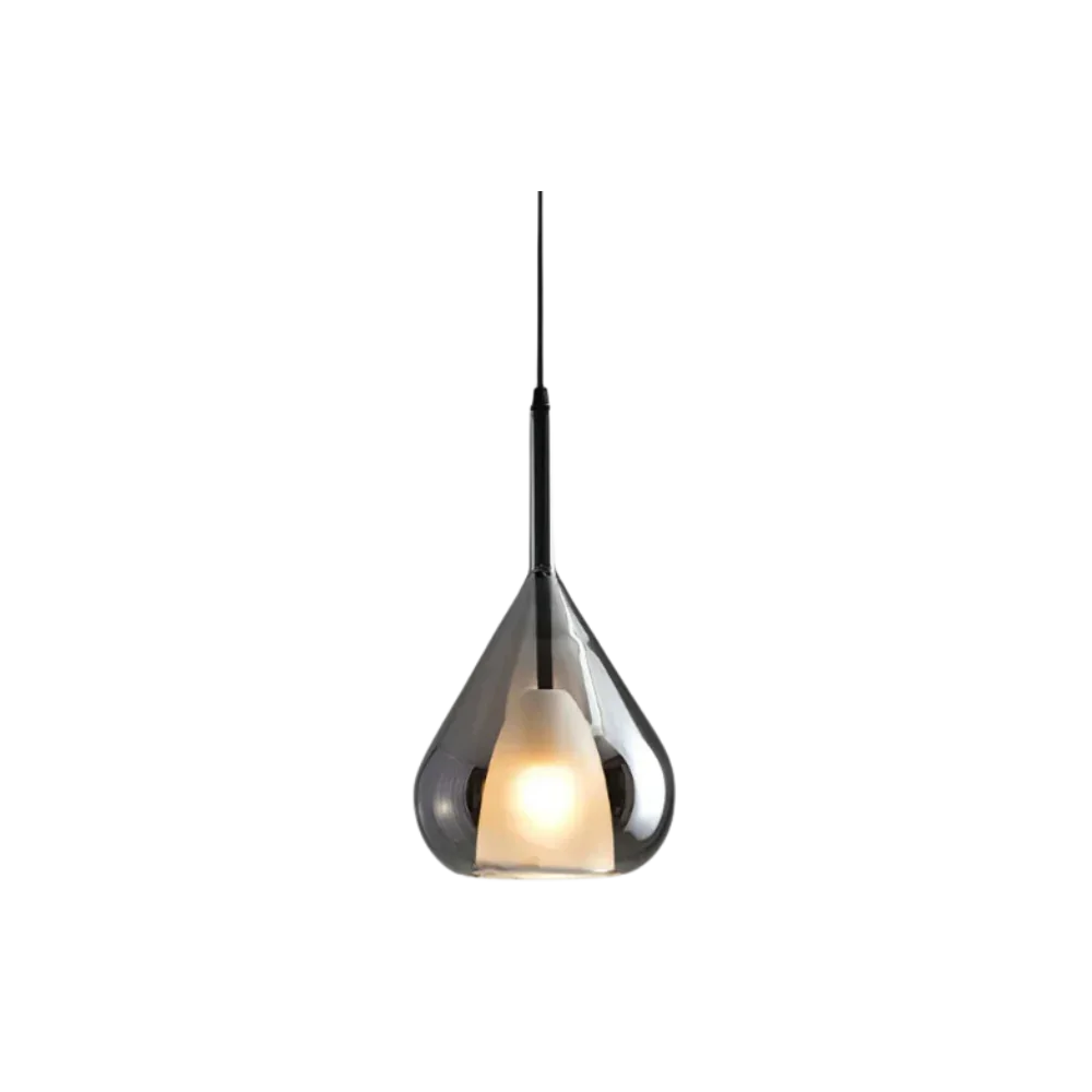 Elegant Glass Pendant Lighting with Adjustable Height & Waterdrop Design for Modern Interiors 7