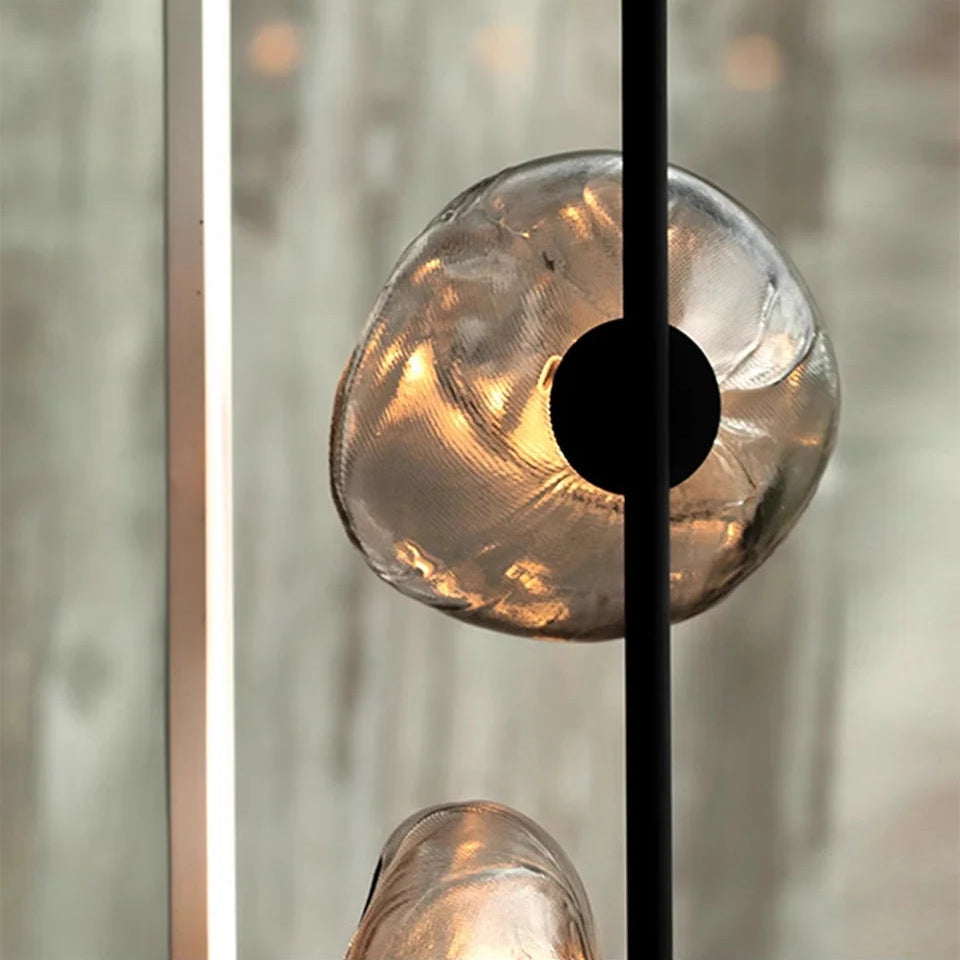Elegant Glass Sphere Floor Lamp | Modern Design with Ambient Illumination for Stylish Spaces 3