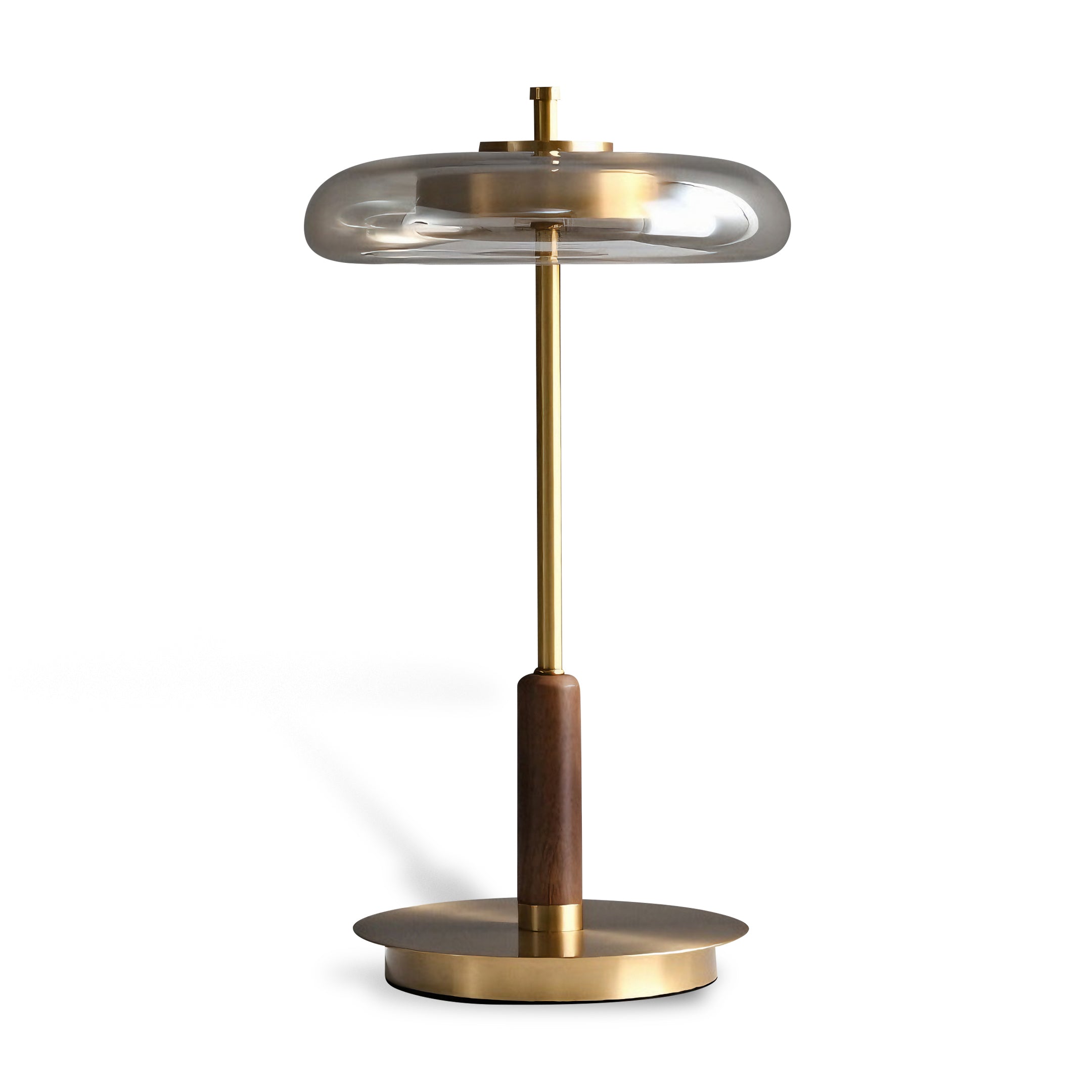 Elegant Glass Tulip Table Lamp with Gold Accents | Stylish Bedside Lighting for Cozy Ambiance 7