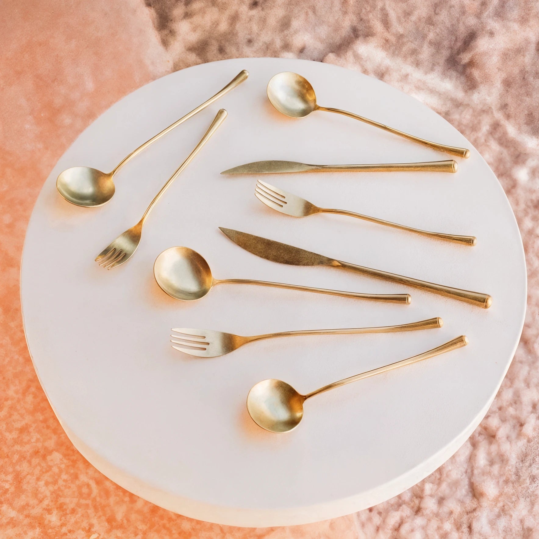 Elegant Golden Stainless Steel Cutlery Set with Minimalist Design | Perfect for Stylish Dining Experiences 1
