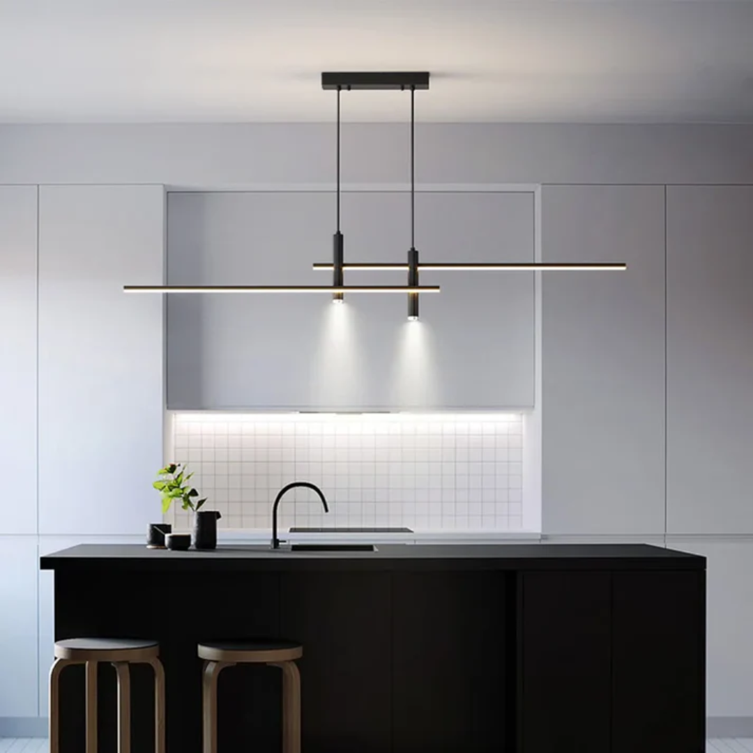 Elegant Hanging Lamp | Dimmable Kitchen Pendant Lighting with Adjustable Height | Modern Design for Cozy Dining Ambiance 0