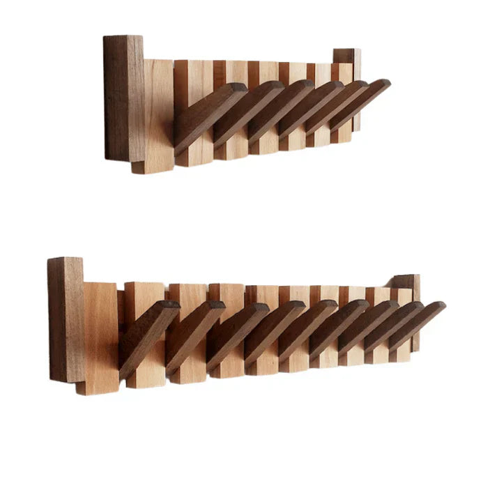 Elegant HarmonyCoat | Wall Mounted Coat Rack with Piano Design | Stylish Storage for Entryway Organization 8