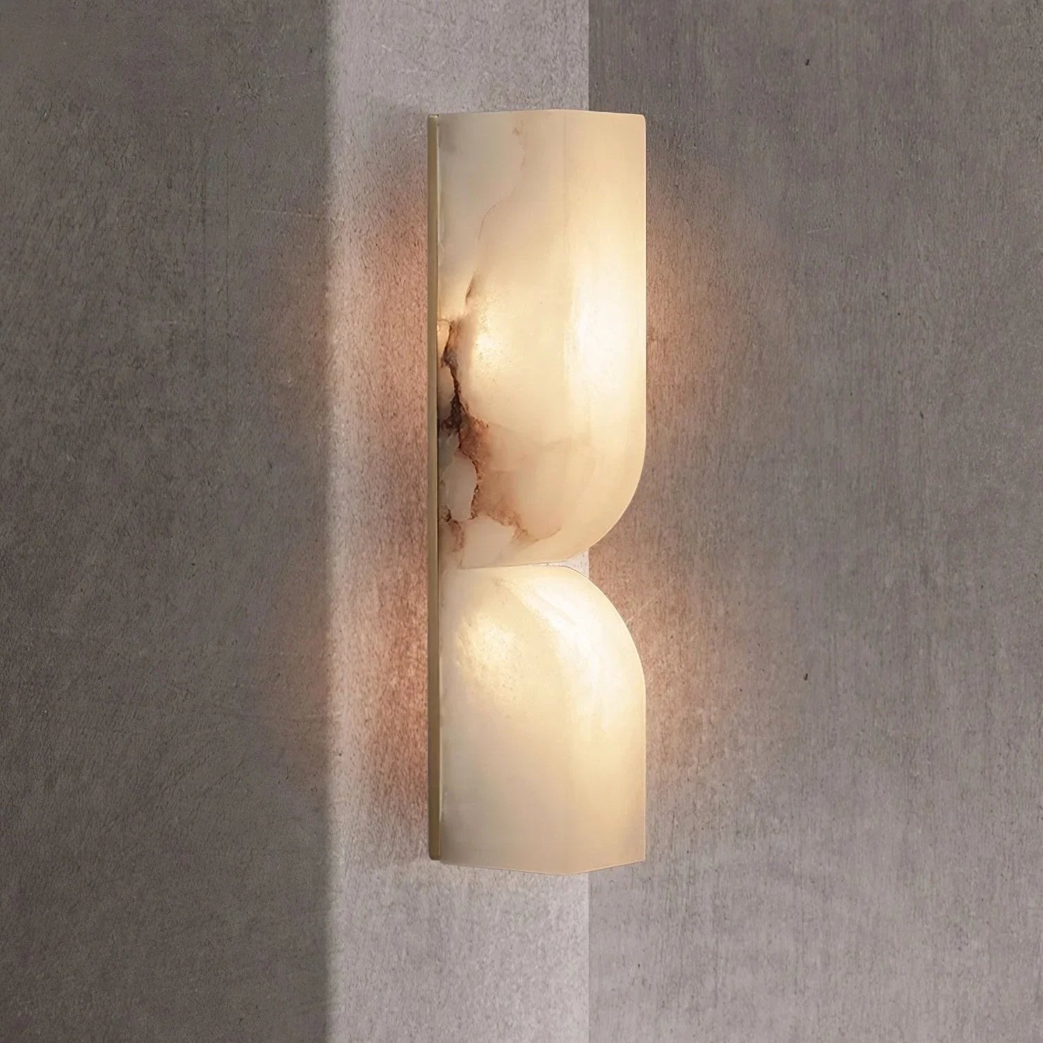 Elegant Marble Wall Sconce Lighting with Integrated LED for Cozy Ambiance 9