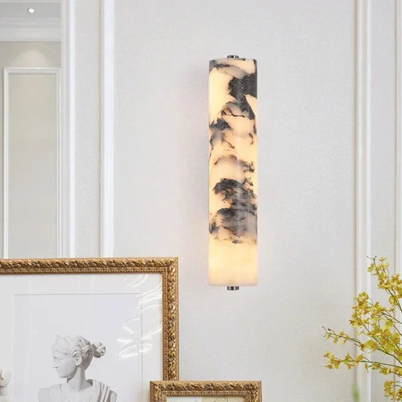 Elegant Marble Wall Sconce Lighting with Soft LED Glow | Modern Design for Cozy Interiors 2