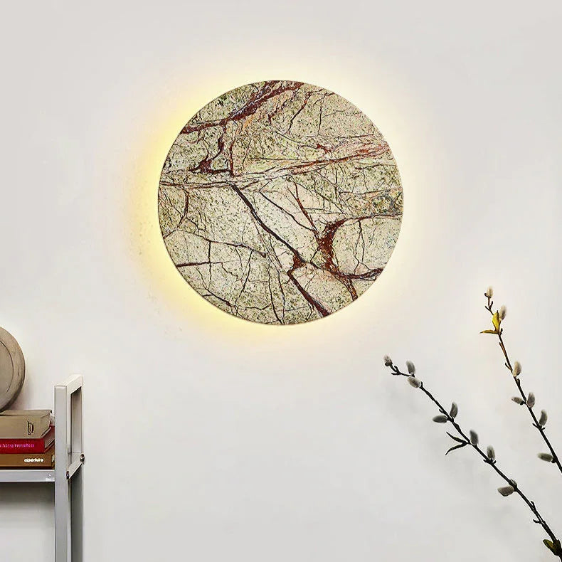 Elegant Marble Wall Sconce | Warm LED Glow & Minimalist Design for Cozy Ambiance 3