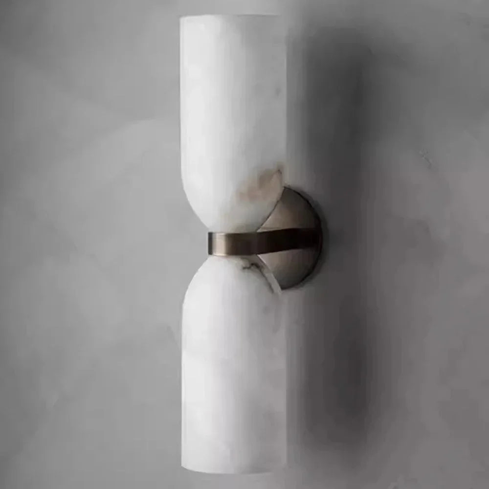 Elegant Marble Wall Sconce with LED Lighting | Luxurious Design for Stylish Ambiance 1
