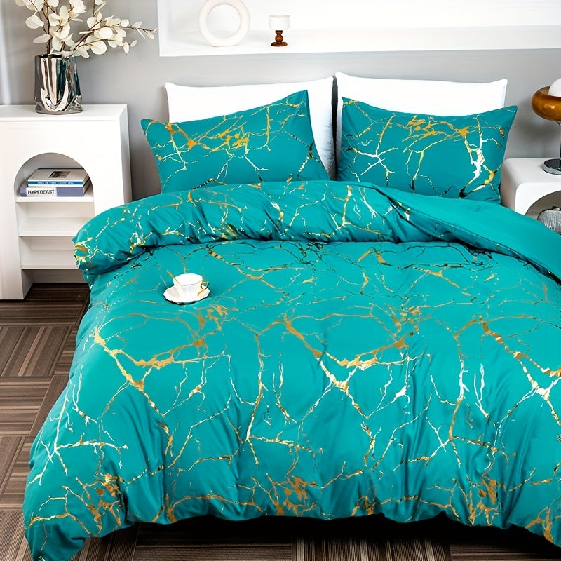 Elegant Marble | King Size Duvet Cover with Silky Soft Fabric | Hypoallergenic Bed Cover for Ultimate Comfort 6