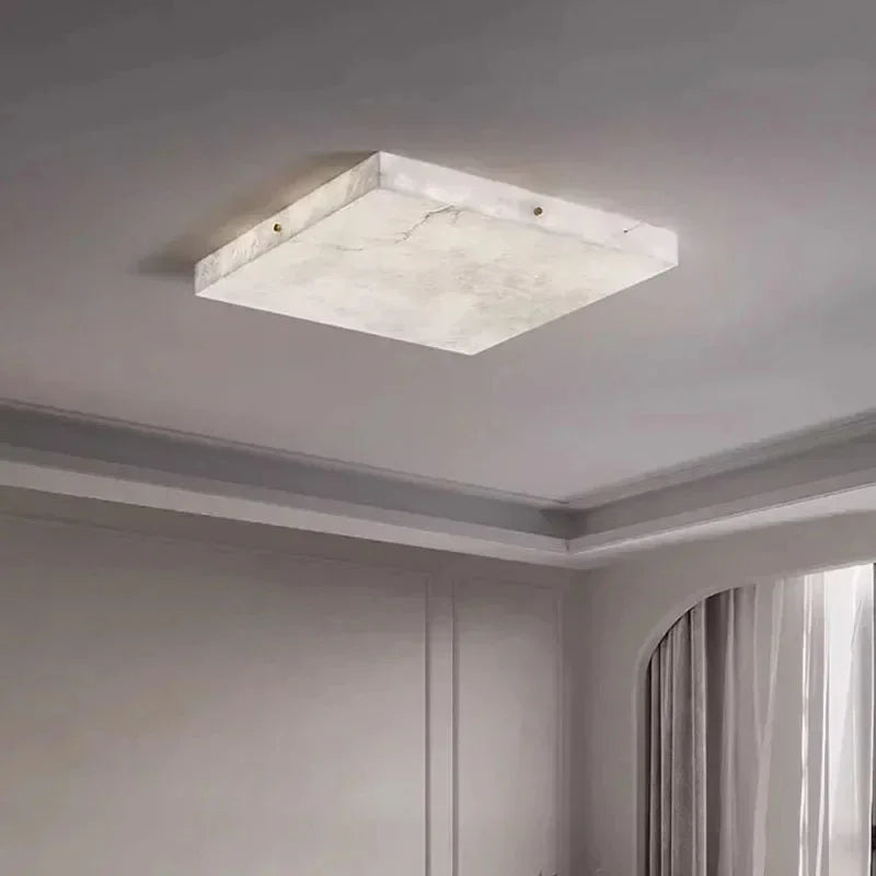 Elegant Marble | LED Ceiling Lamp with Warm Lighting | Custom Sizes for Ambient Dining Room Decor 1