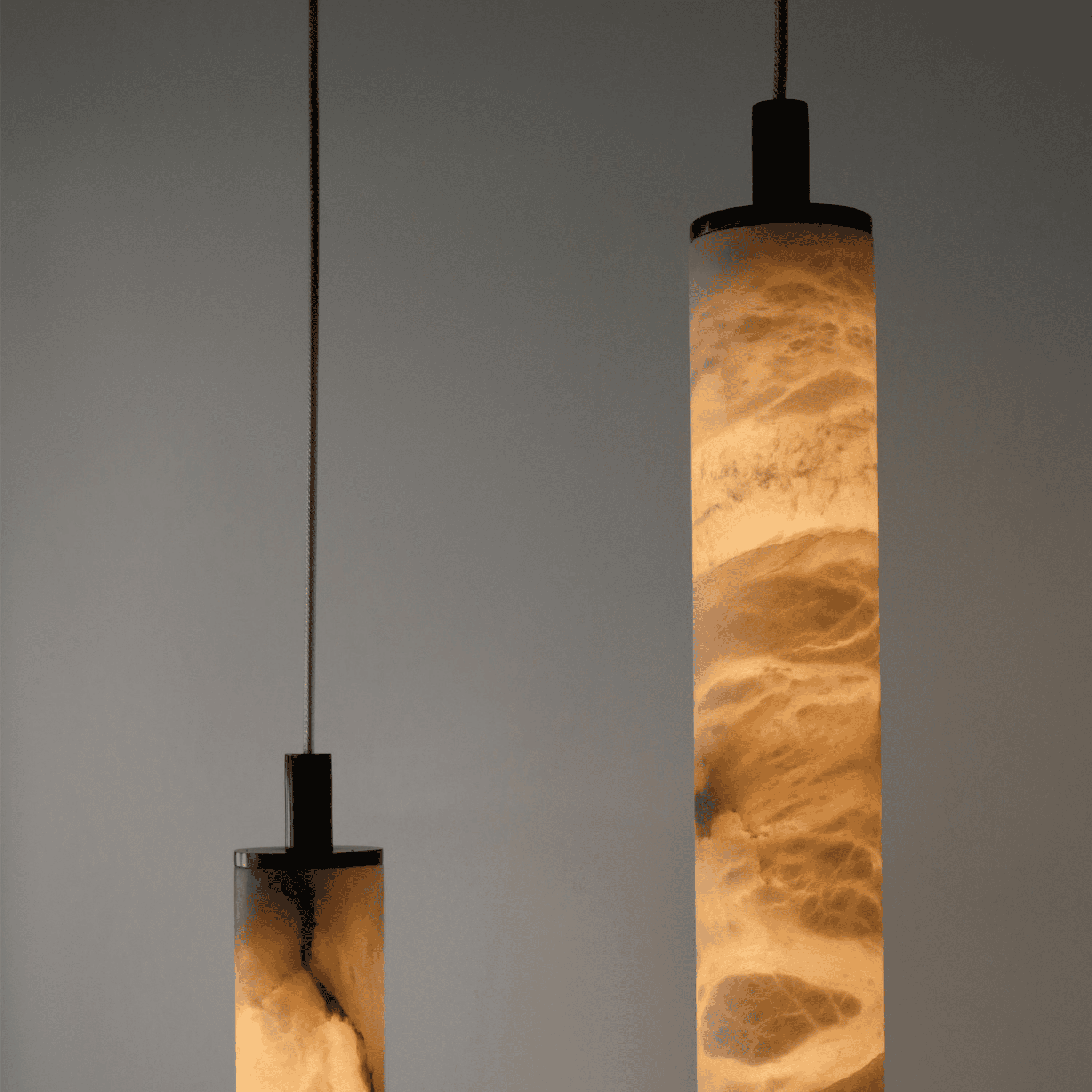 Elegant Natural Stone | Pendant Lamp with Adjustable Height | Unique Textures for Kitchen Pendant Lighting 2