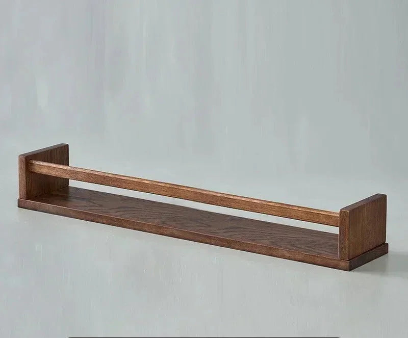 Elegant Oak Floating Shelf with Protective Wax Oil Finish | Space-Saving Design for Home Organization 12
