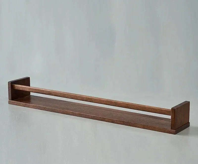 Elegant Oak Floating Shelf with Protective Wax Oil Finish | Space-Saving Design for Home Organization 14