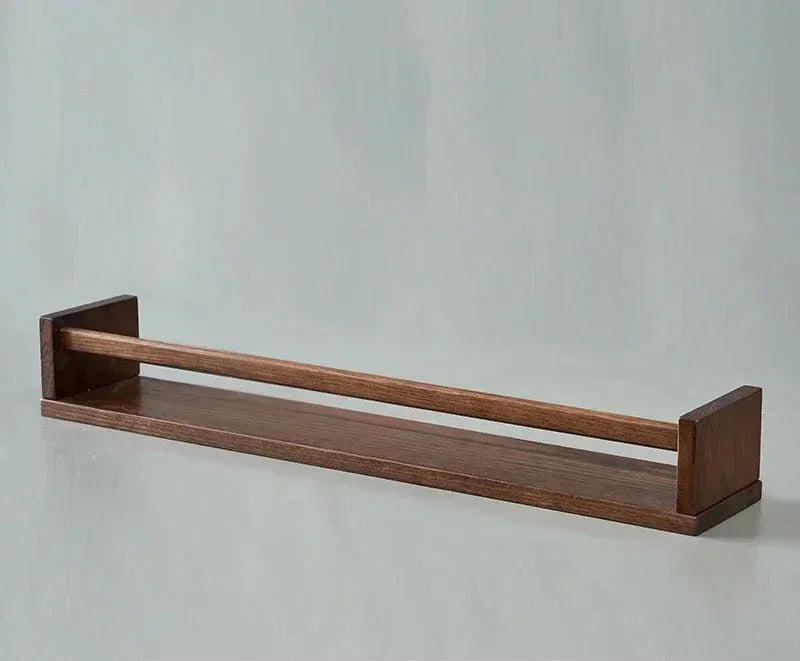 Elegant Oak Floating Shelf with Protective Wax Oil Finish | Space-Saving Design for Home Organization 9
