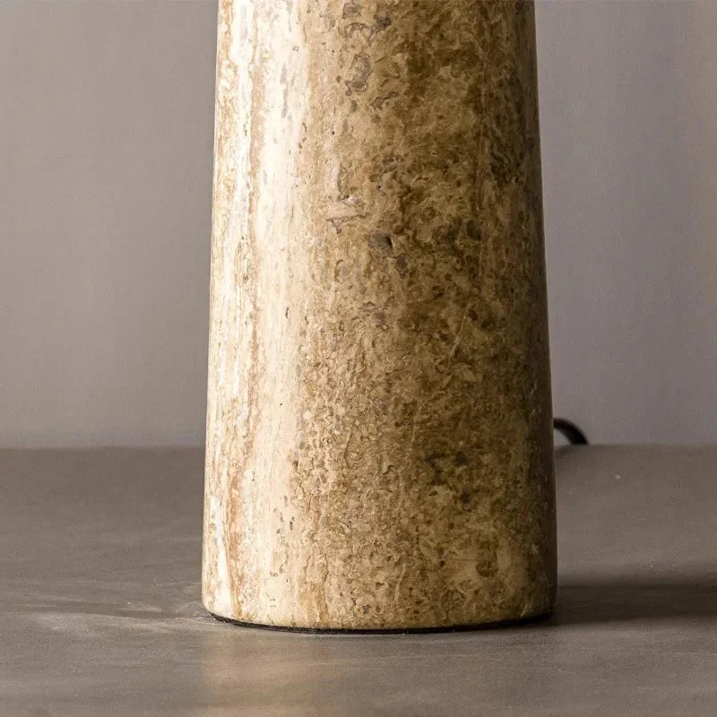 Elegant Stone Table Lamp with Customizable LED Light Options | Modern Bedside Lamp for Sophisticated Ambiance 6
