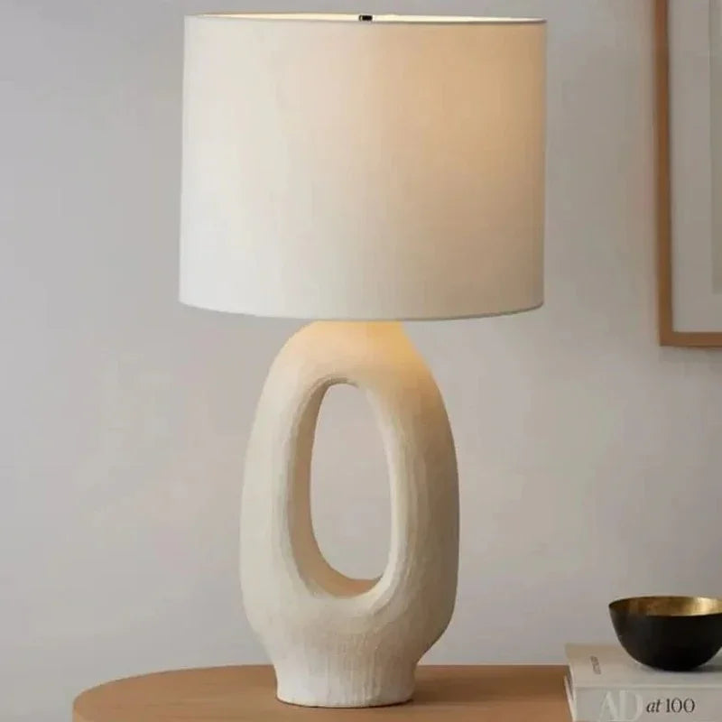 Elegant Table Lamp | Minimalist Design with Soft Fabric Shade | Stylish Nightstand Lighting for Warm Ambiance 3
