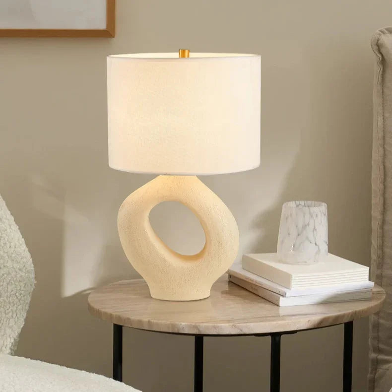 Elegant Table Lamp | Minimalist Design with Soft Fabric Shade | Stylish Nightstand Lighting for Warm Ambiance 6