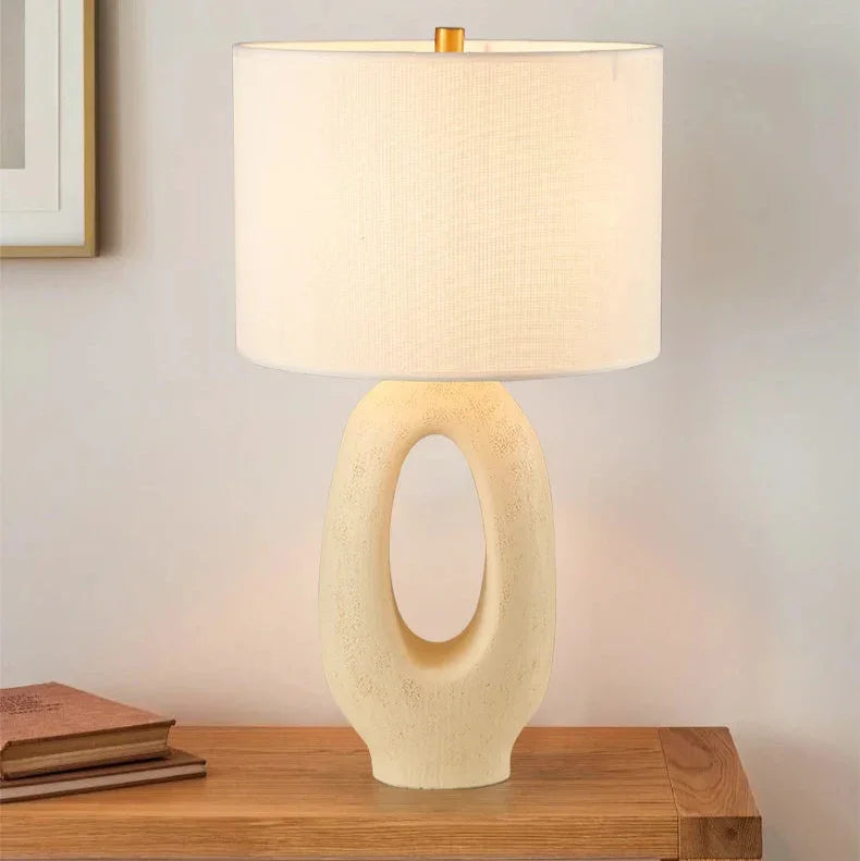 Elegant Table Lamp | Minimalist Design with Soft Fabric Shade | Stylish Nightstand Lighting for Warm Ambiance 7