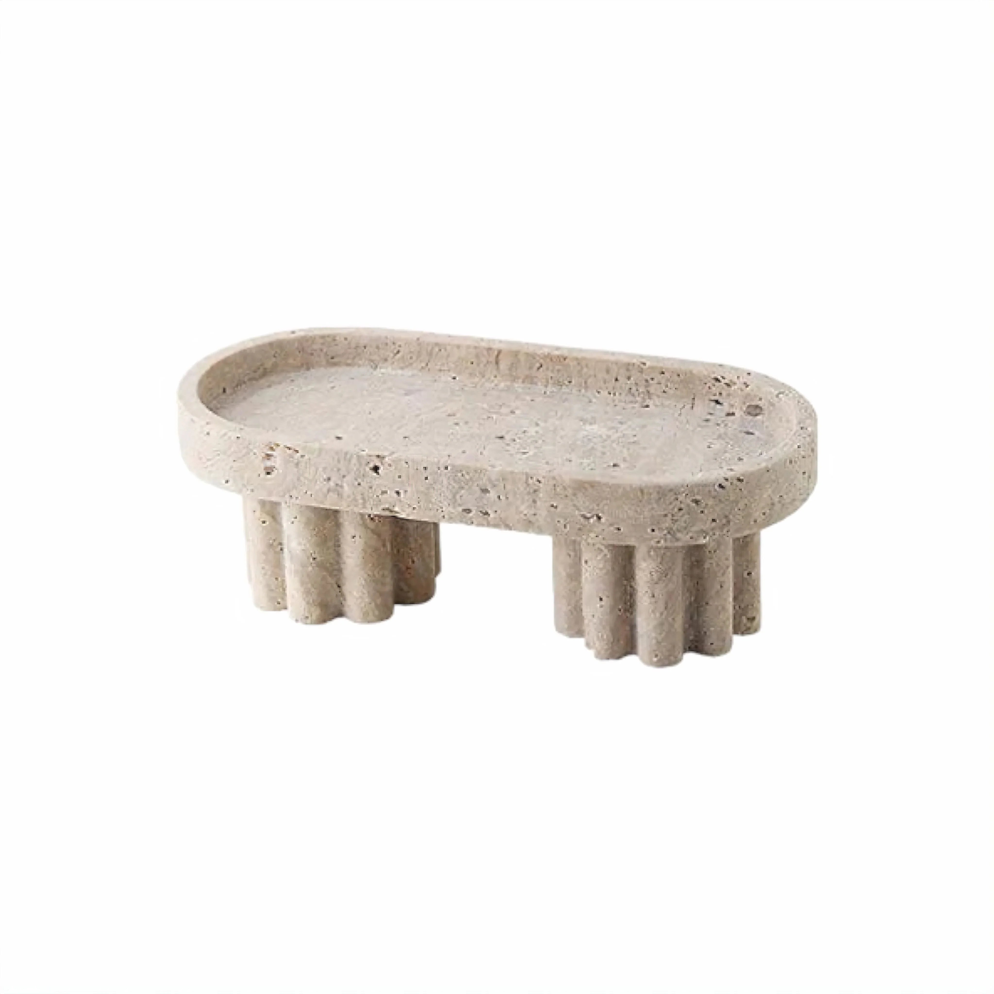 Elegant Travertine Decorative Tray with Premium Design | Stylish Organizer for Clutter-Free Living 8