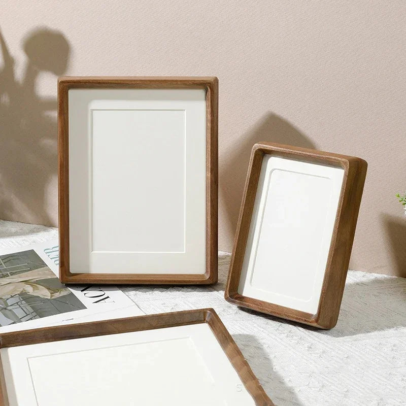 Elegant Wood Photo Frame with Rounded Corners | Handcrafted Design for Timeless Display 2