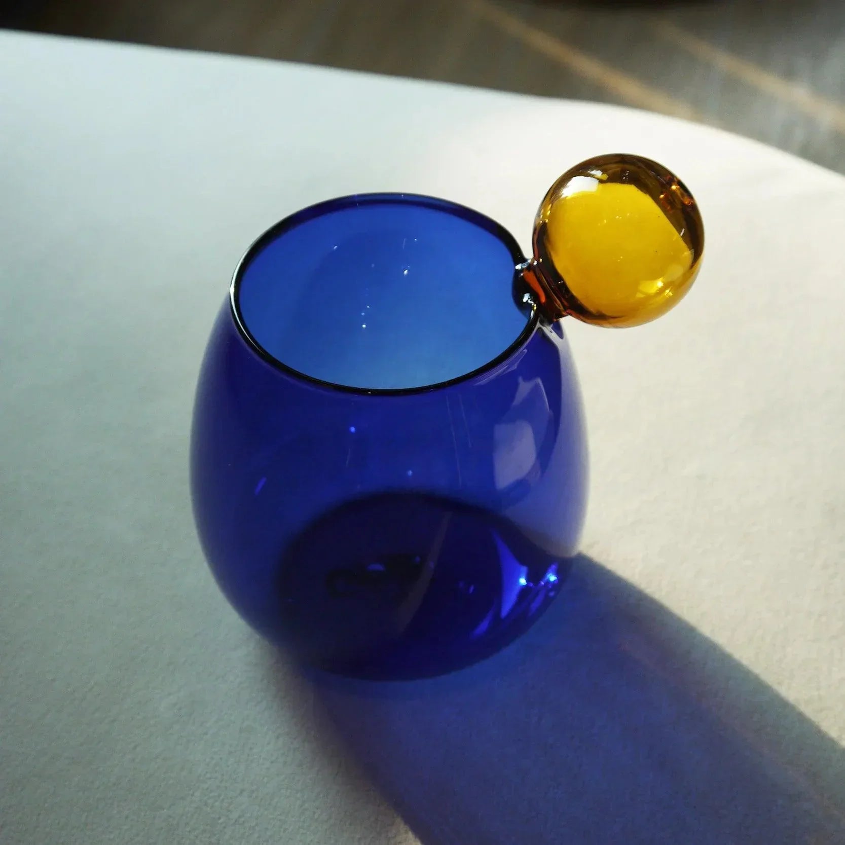 Elliot Collection | Glass Cup with Unique Round Design | Ergonomic Shape for Comfortable Grip 6