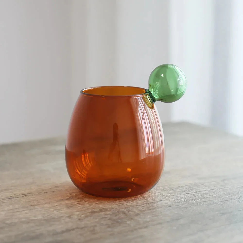 Elliot Collection | Glass Cup with Unique Round Design | Ergonomic Shape for Comfortable Grip 7