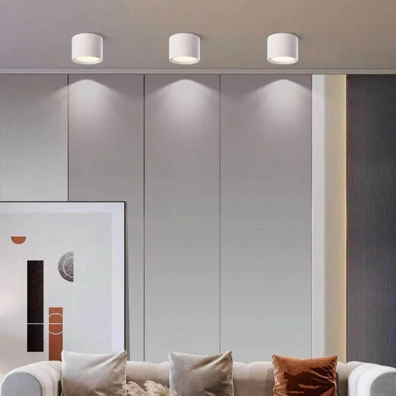 Emberlynn | LED Downlight Surface Mounted with Adjustable Light Temperatures | Sleek Black Design for Modern Interiors 3