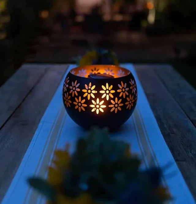 FloraGlow | Candle Holder with Adjustable Brightness & Elegant Floral Design | Perfect for Ambient Lighting 2