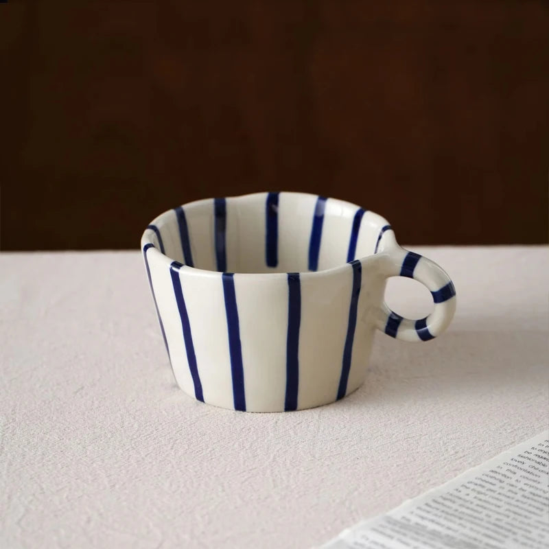 Geir Collection | Handmade Ceramic Mug with Hand-Painted Design | Stylish Coffee Cup for Daily Use 9