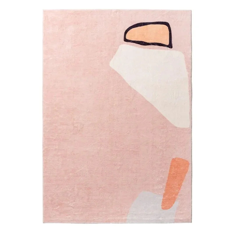 Geometric Area Rug with Non-Slip Backing | Soft Polyester for Living Room Comfort 16