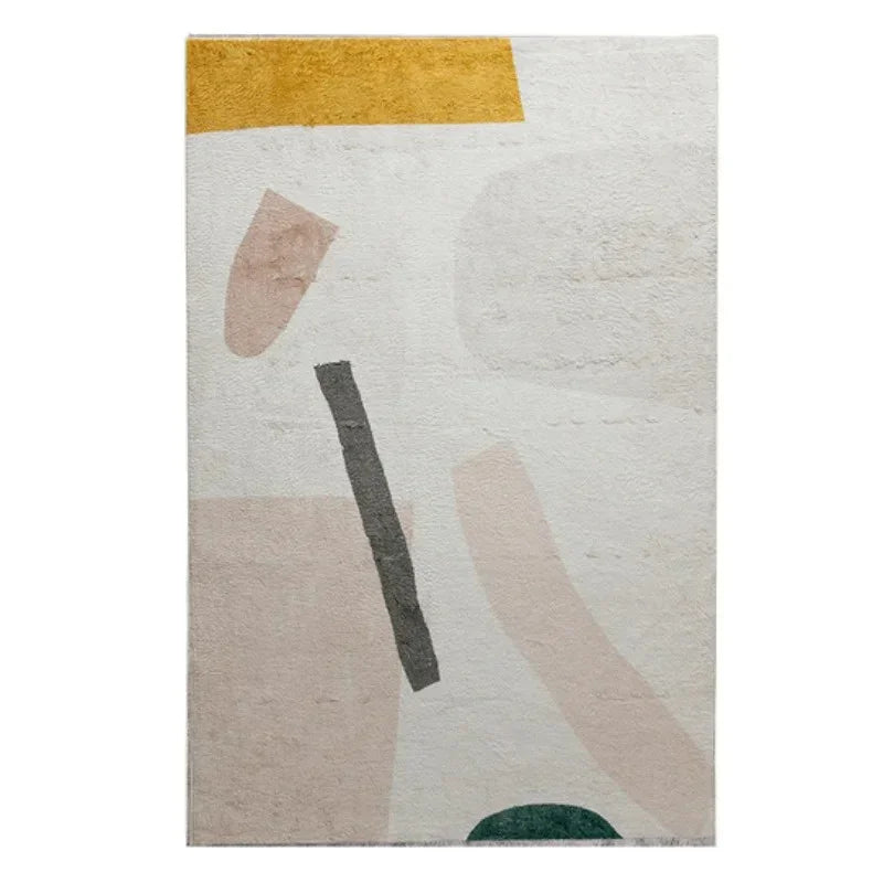Geometric Area Rug with Non-Slip Backing | Soft Polyester for Living Room Comfort 21