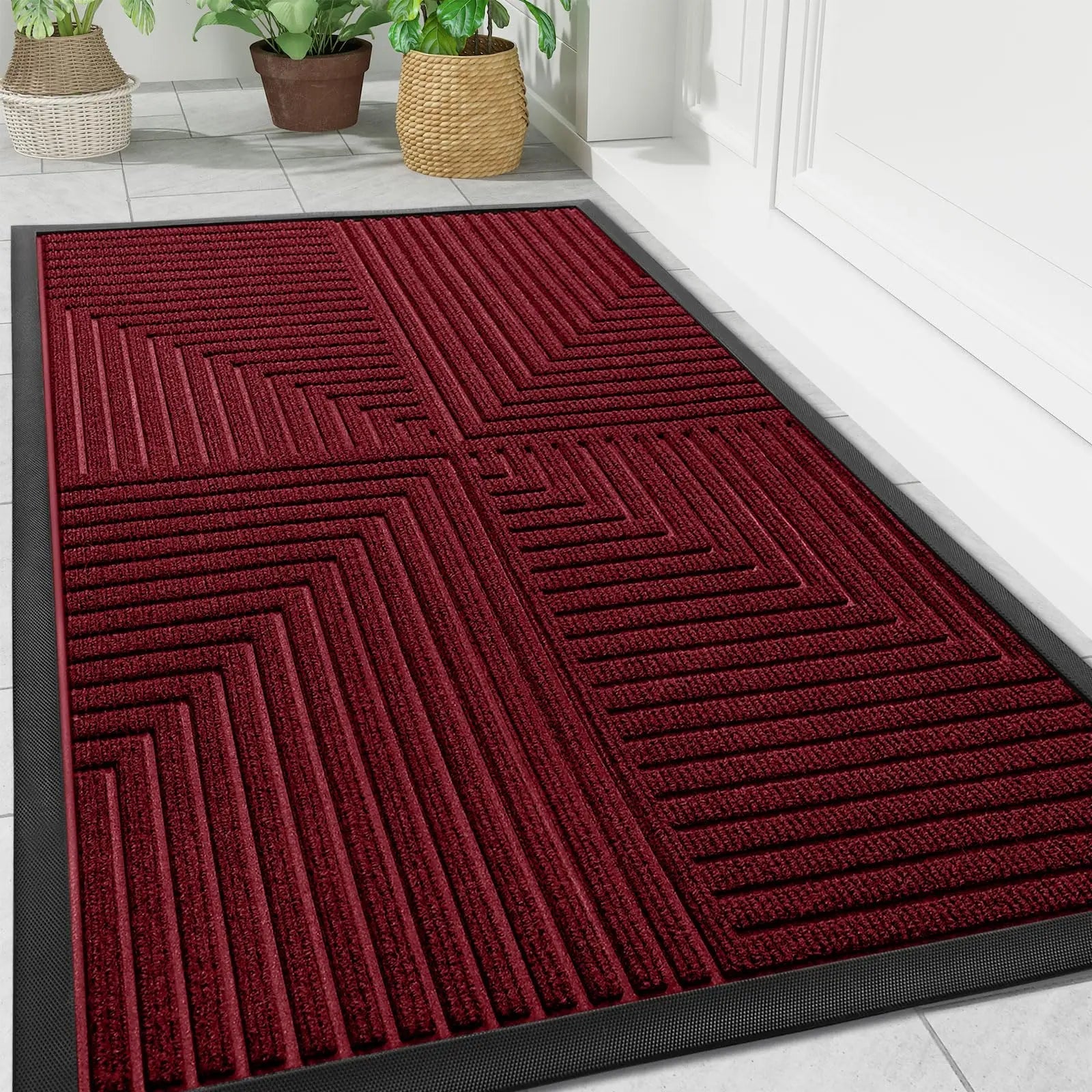Heavy Duty Anti-Slip Doormat with Dirt-Repellent Surface | Versatile Front Door Mat for Indoor & Outdoor Use 0