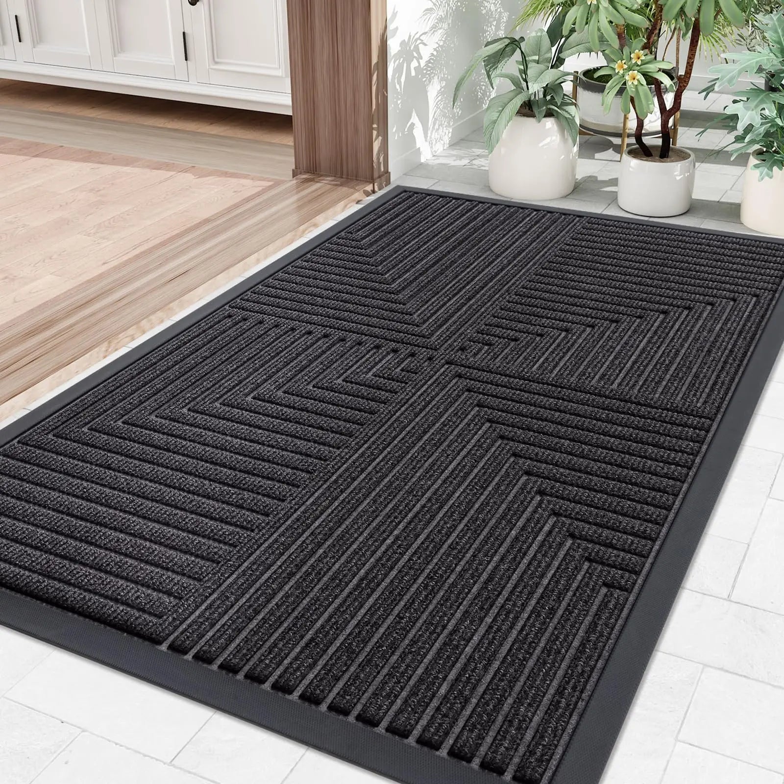 Heavy Duty Anti-Slip Doormat with Dirt-Repellent Surface | Versatile Front Door Mat for Indoor & Outdoor Use 1