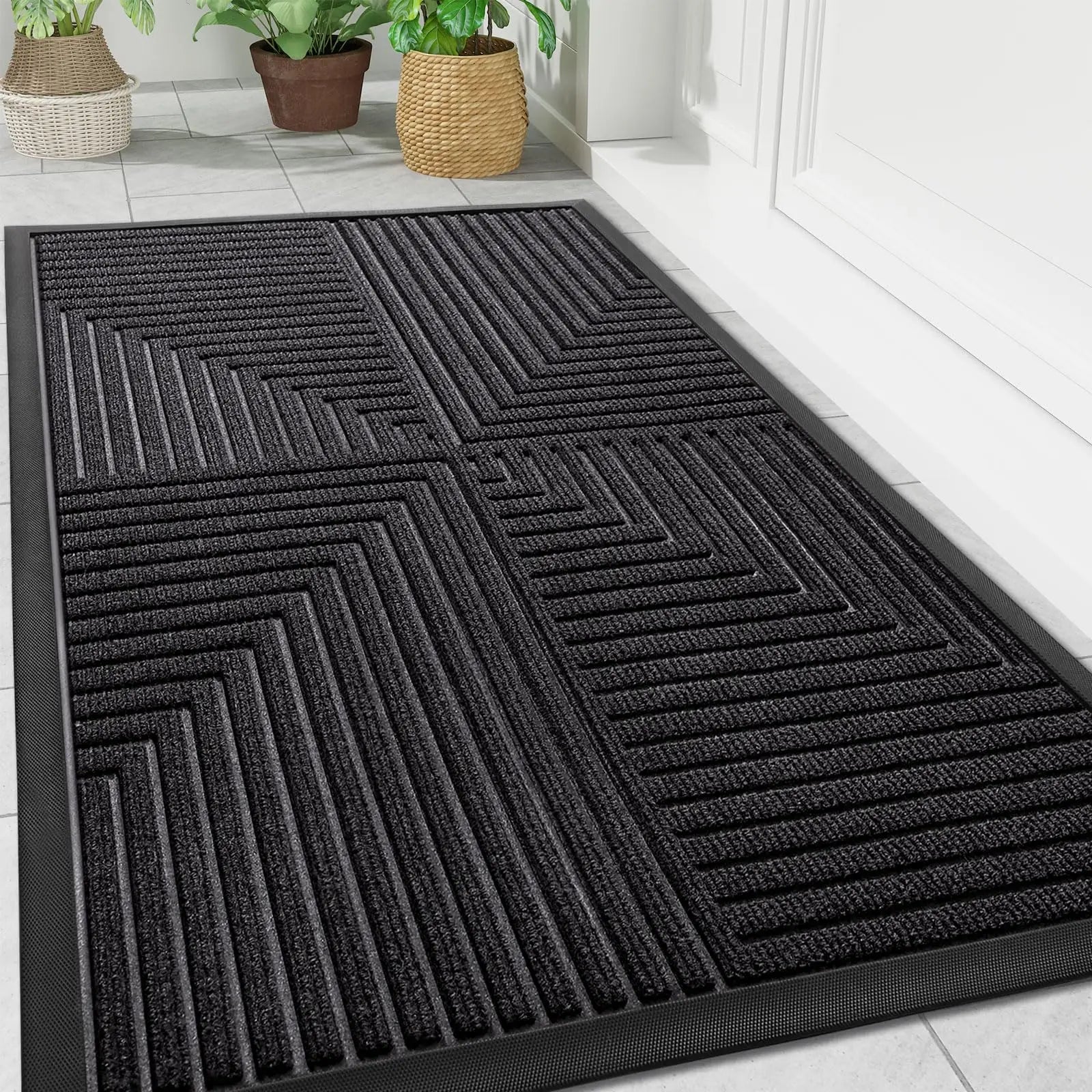 Heavy Duty Anti-Slip Doormat with Dirt-Repellent Surface | Versatile Front Door Mat for Indoor & Outdoor Use 6
