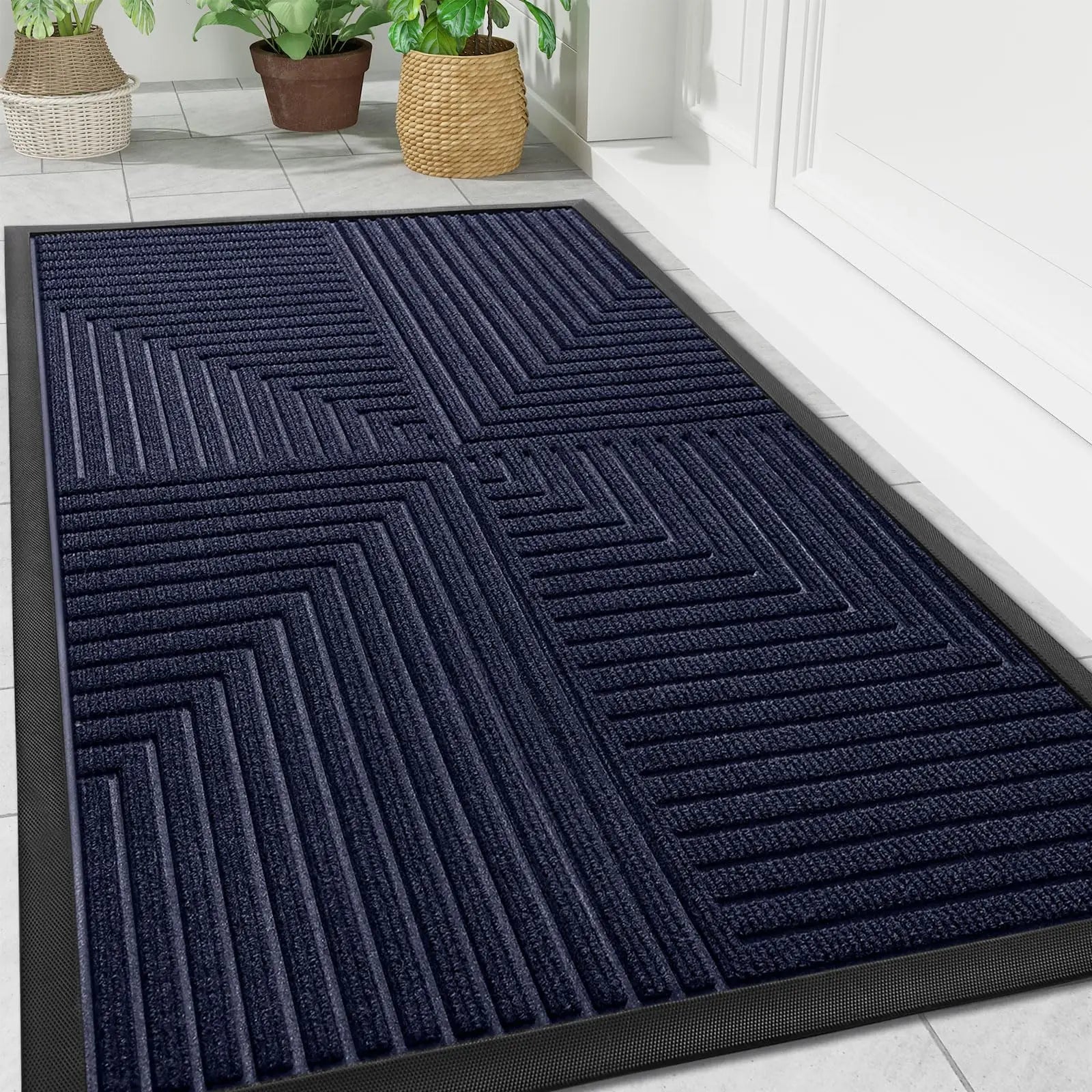 Heavy Duty Anti-Slip Doormat with Dirt-Repellent Surface | Versatile Front Door Mat for Indoor & Outdoor Use 8