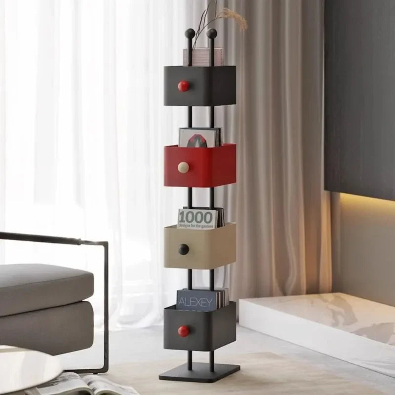 Industrial Iron Bookshelf with Open Shelving | Stylish Storage Solution for Home & Office 1