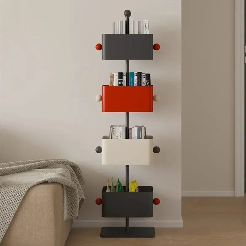 Industrial Iron Bookshelf with Open Shelving | Stylish Storage Solution for Home & Office 2