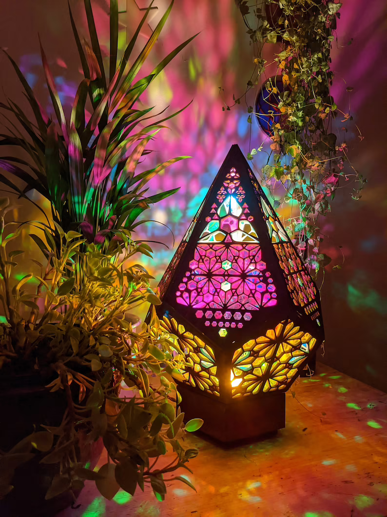 LED Table Lamp with Customizable Colors & Bohemian Design | Unique Bedroom Light for Serene Atmosphere 1