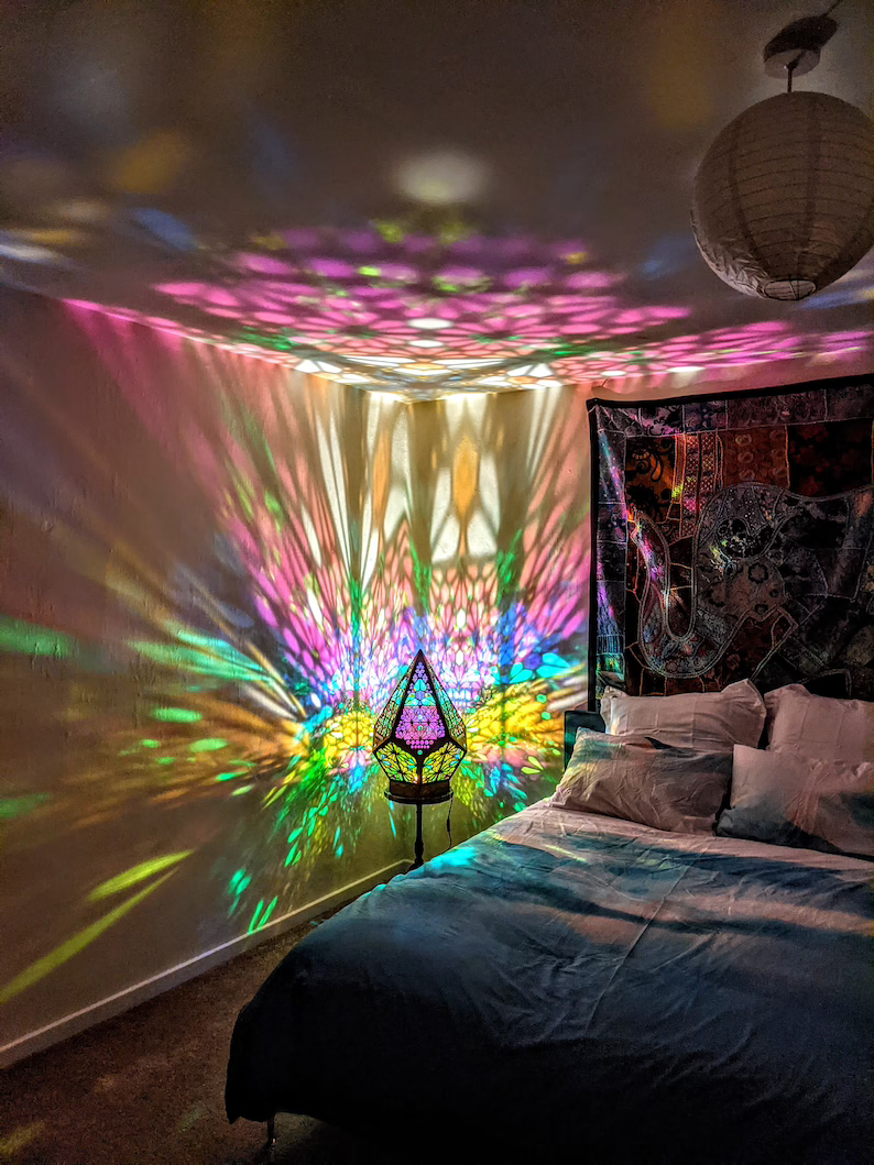 LED Table Lamp with Customizable Colors & Bohemian Design | Unique Bedroom Light for Serene Atmosphere 2