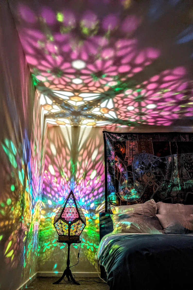 LED Table Lamp with Customizable Colors & Bohemian Design | Unique Bedroom Light for Serene Atmosphere 7