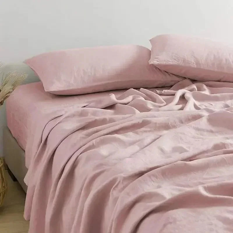 Linen Haven | Luxurious Bedding Set with 100% Washed Linen | Breathable Comfort for Cozy Sleep 0