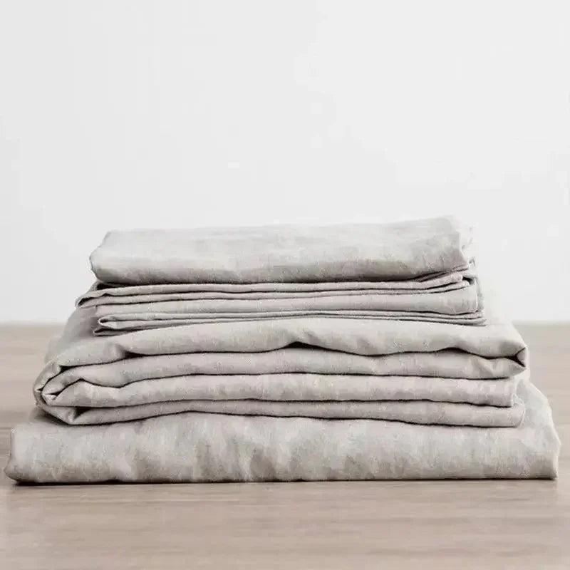 Linen Haven | Luxurious Bedding Set with 100% Washed Linen | Breathable Comfort for Cozy Sleep 4