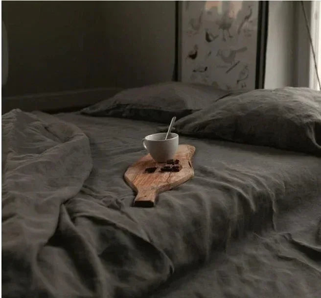 Linen Haven | Luxurious Bedding Set with 100% Washed Linen | Breathable Comfort for Cozy Sleep 9