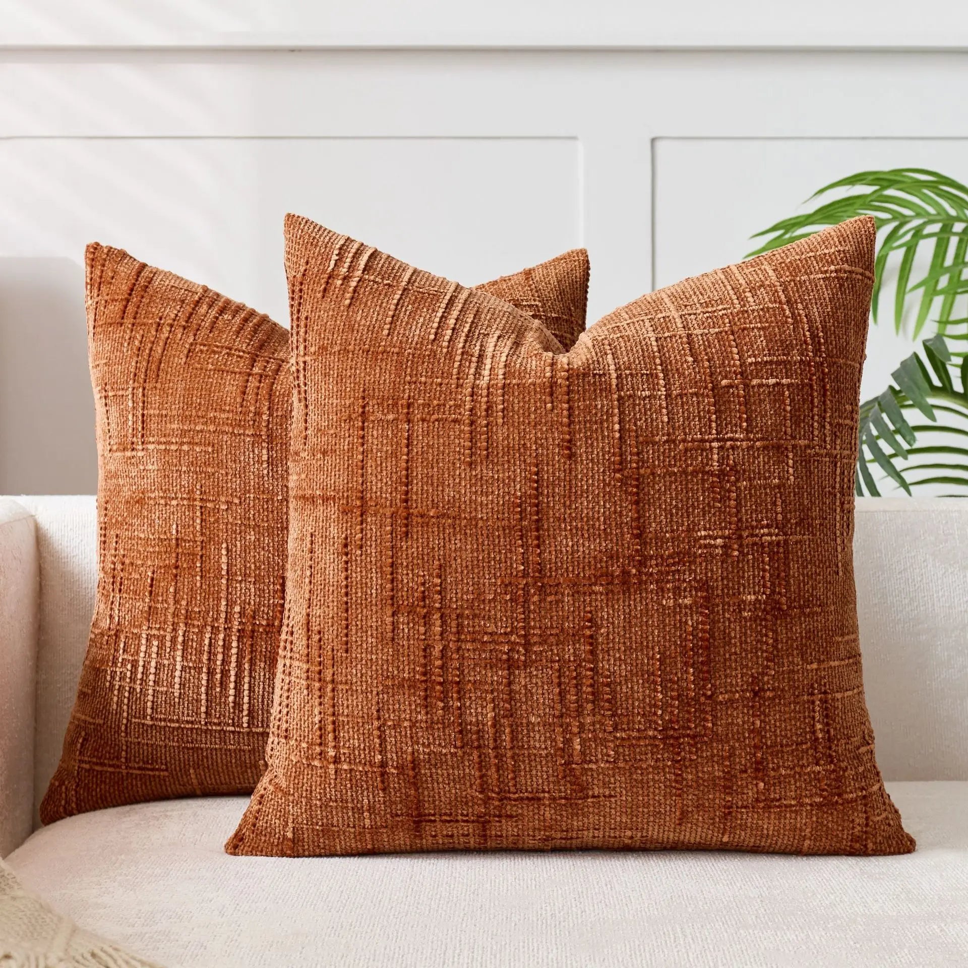 Luxina | Chenille Throw Pillow with Bamboo Structure | Cozy Decorative Accent for Modern Living Spaces 10