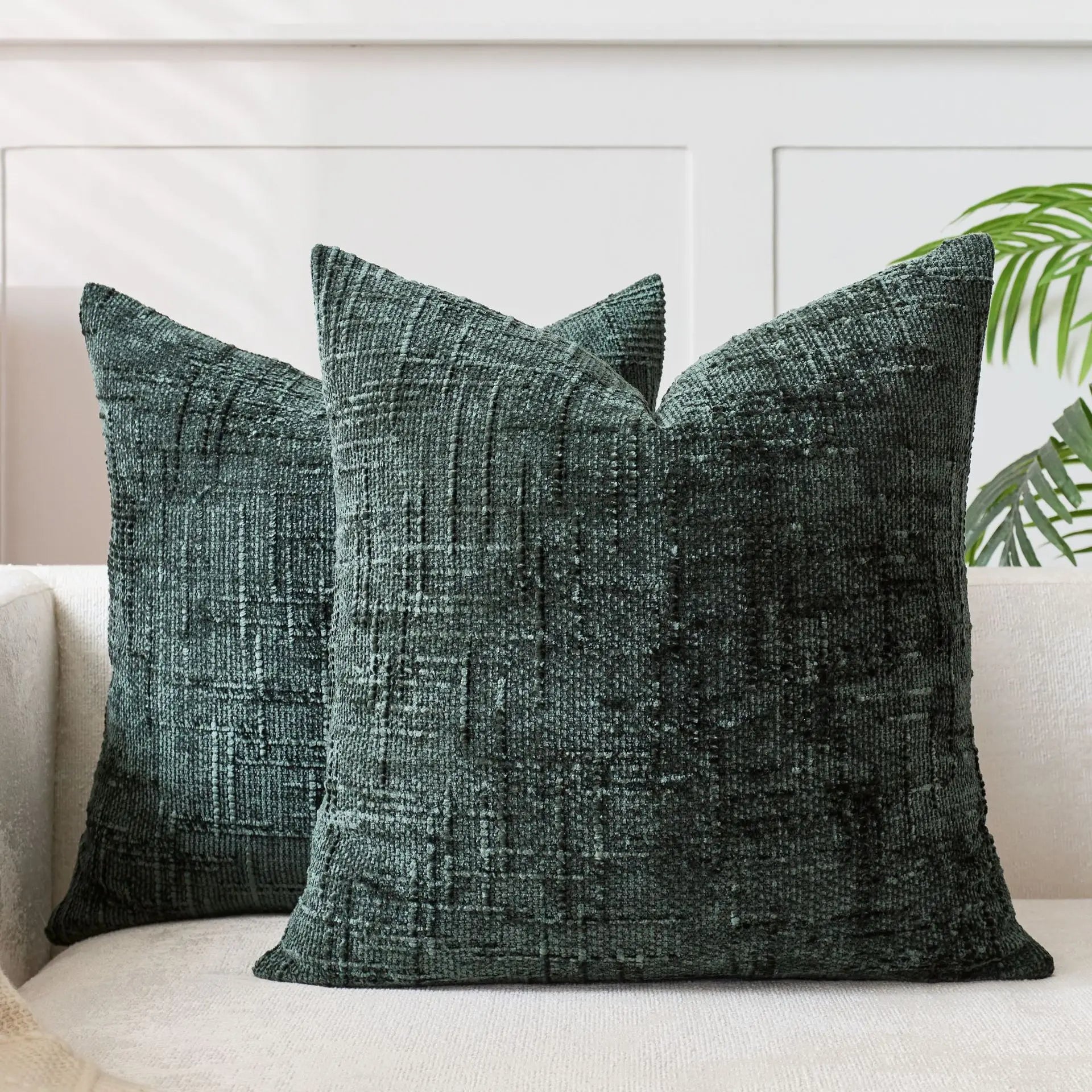 Luxina | Chenille Throw Pillow with Bamboo Structure | Cozy Decorative Accent for Modern Living Spaces 7