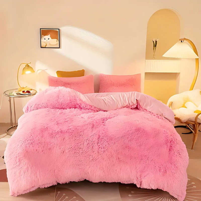 Luxurious Velvet Bedding Set | 3-Piece Duvet Covers with Pillowcases | Soft and Warm for Autumn Comfort 0