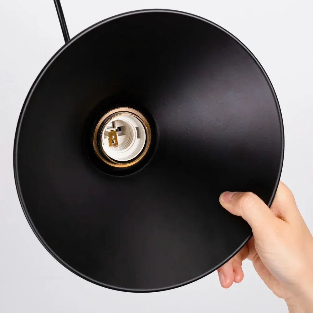 Marrickville | Black Pendant Light with Vintage Charm & Brass Accents | Industrial Hanging Lights for Stylish Spaces 4