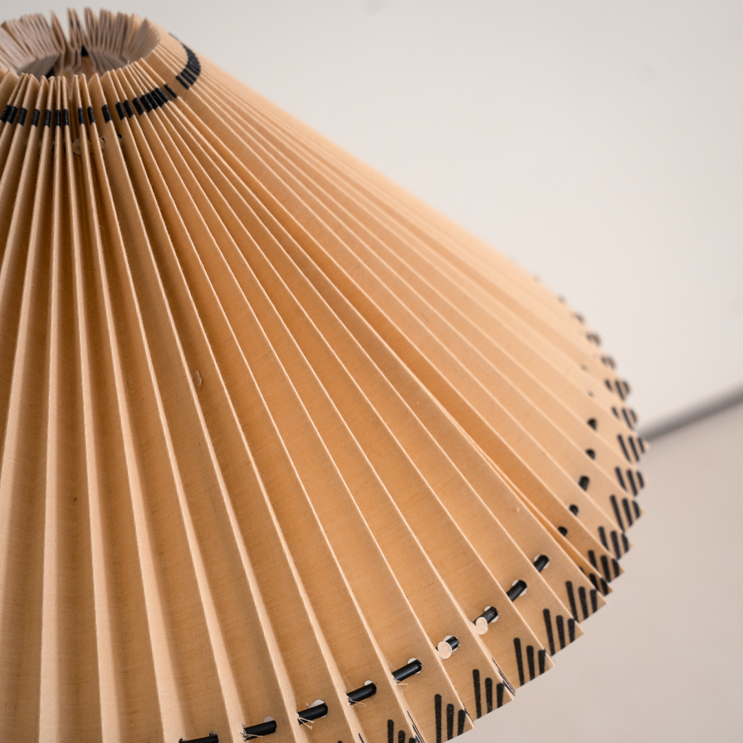Mediterranean Table Lamp with Tripod Wooden Legs & Hand-Painted Shade for Cozy Ambiance 4