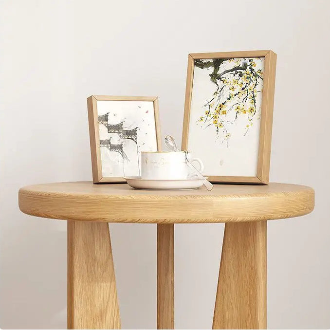 Minimalist Pine Wood Bedside Table with Rounded Top | Stylish Design for Living Rooms and Bedrooms 2