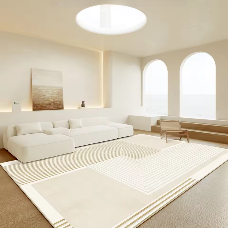 Minimalist Plush Rug with Non-Slip Backing | Soft Comfort for Modern Interiors 2